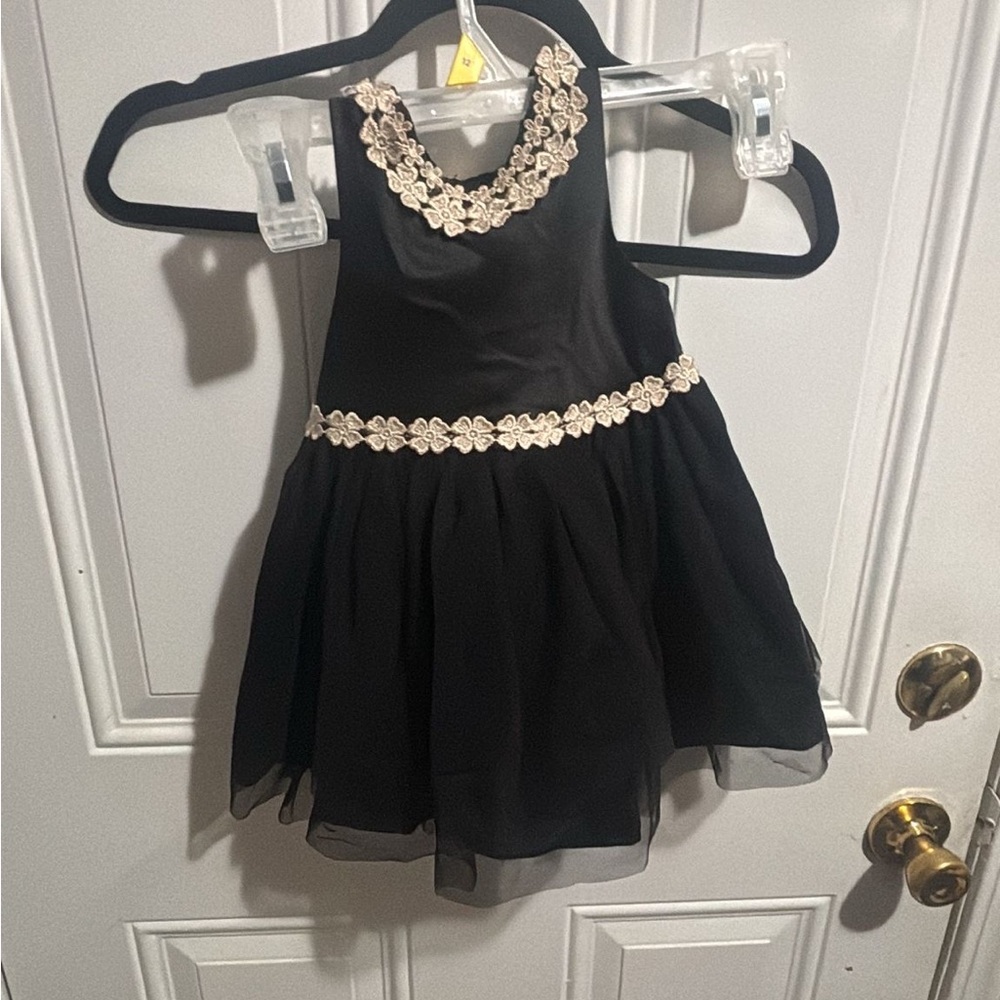 Nanette Lepore Girls Black Fabric